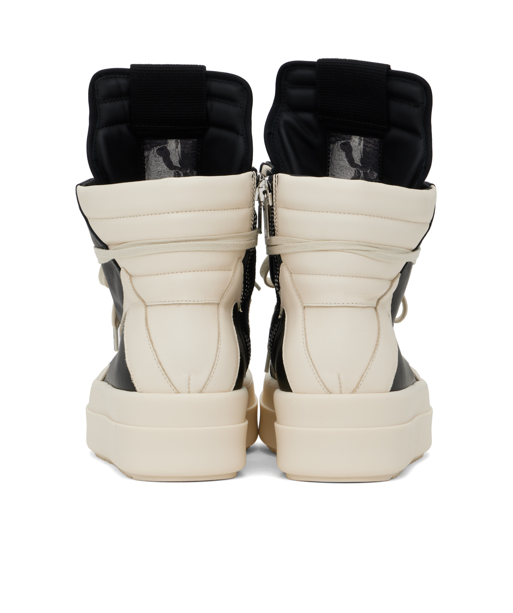 Rick Owens High-top Silhouette Sneaker With Contrast Sole In Nude