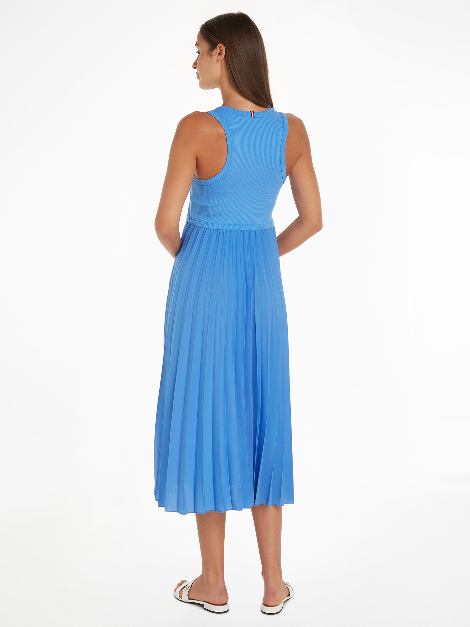 Tommy Hilfiger Sleeveless Midi Dress In Blue