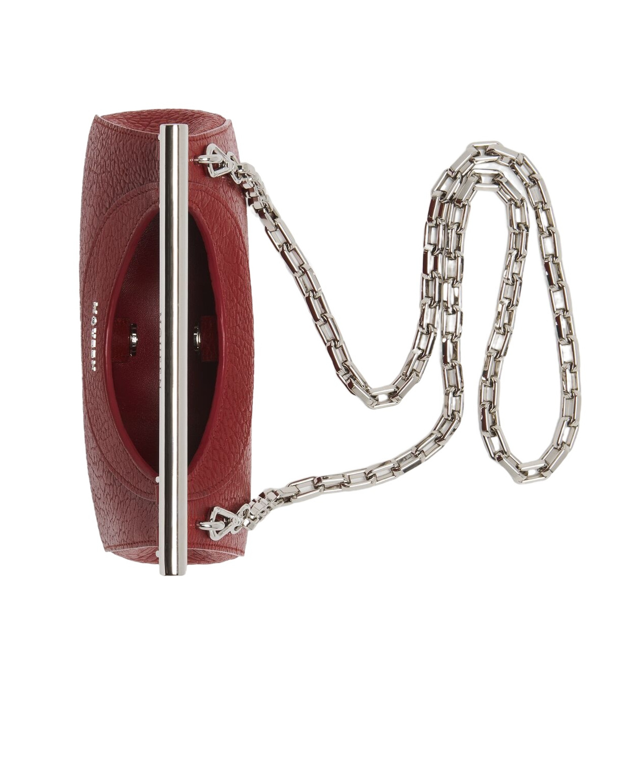Alexander Mcqueen Mcqueen Mini T-bar Crossbar Leather Handbag In Red