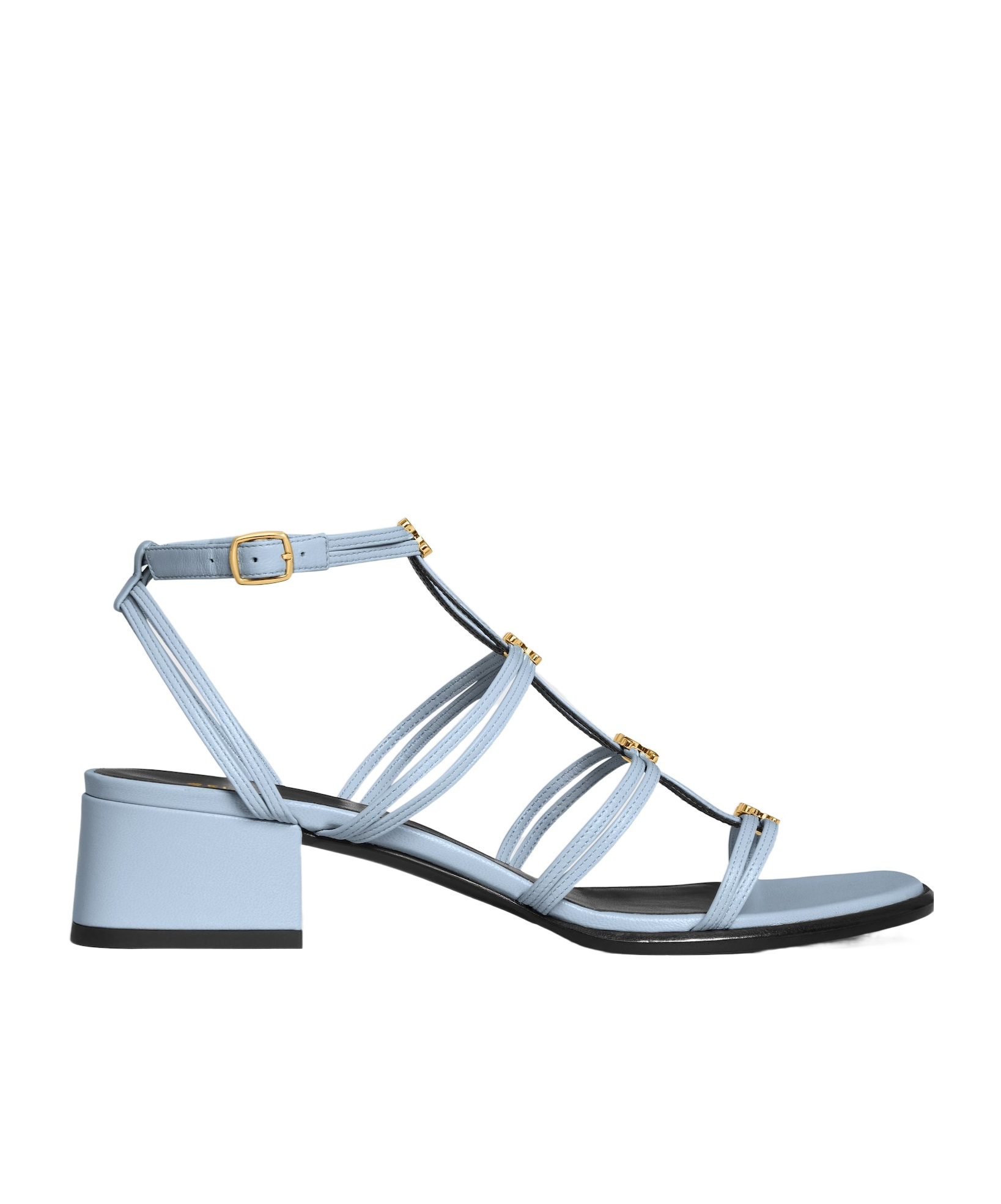 CELINE CELINE CLEMENCE MULTI TRIOMPHE SANDAL IN LAMBSKIN