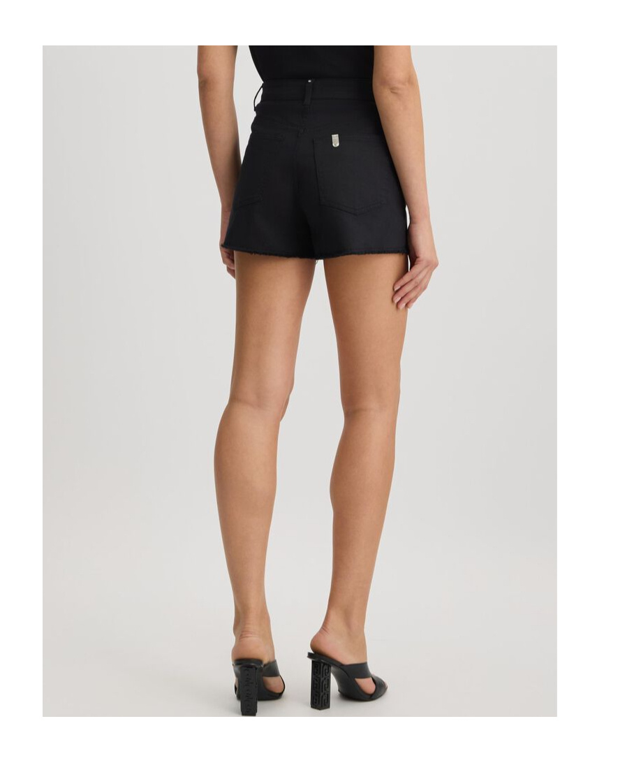 Liu •jo Embellished Rhinestone Shorts In Black