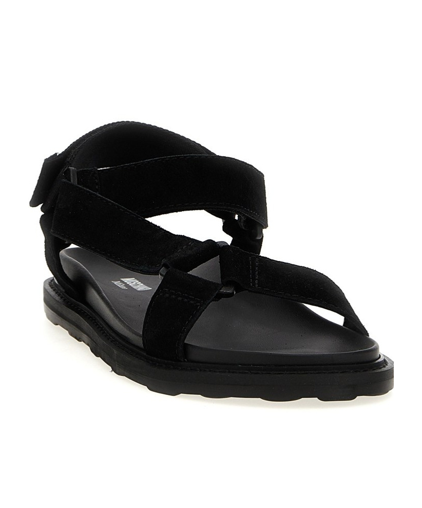 Moschino Couture Sandal With Logo In Black