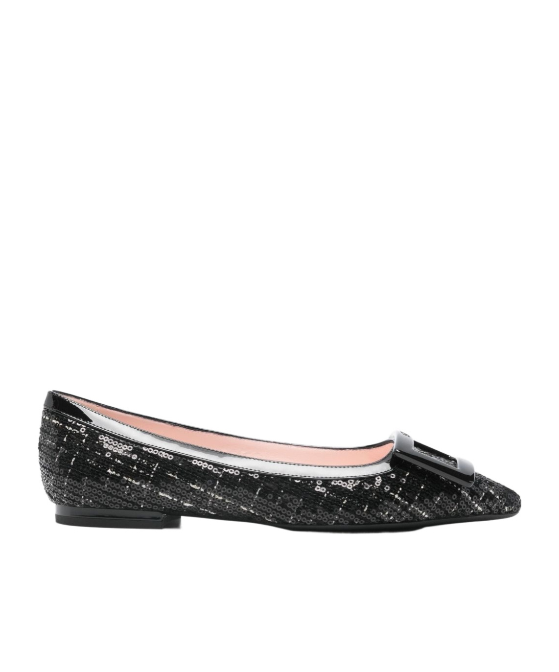 Roger Vivier Pointed-toe Flats In Black