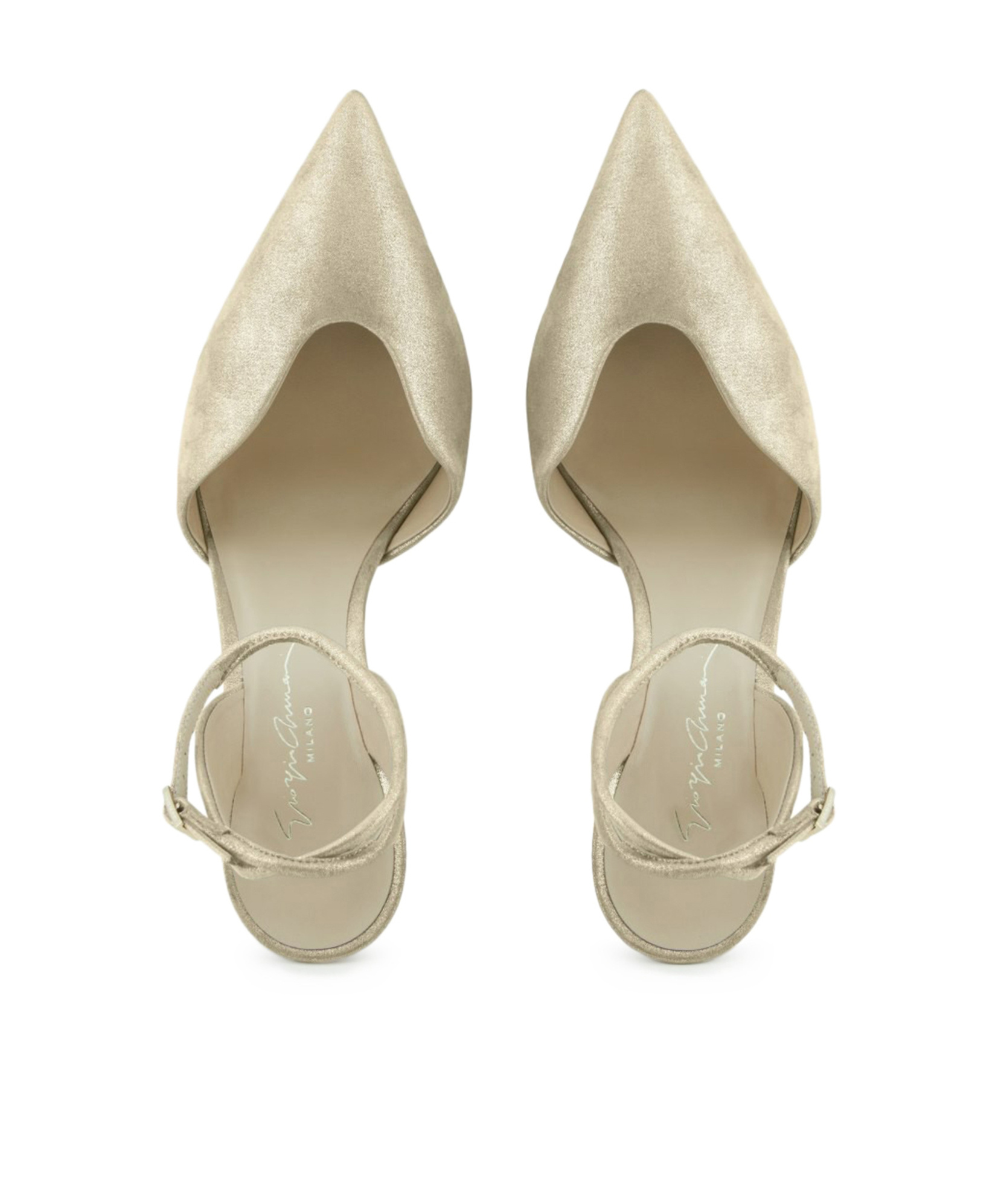 Giorgio Armani Ankle Strap High-heeled Sandals In Nude