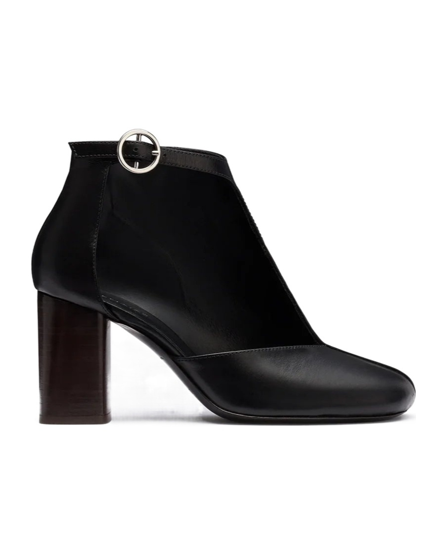 Lemaire 80mm Almond Toe Ankle Boots In Black
