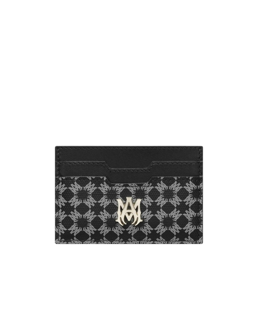 Amiri Ma Quad Coated Canvas Card Holder In Black