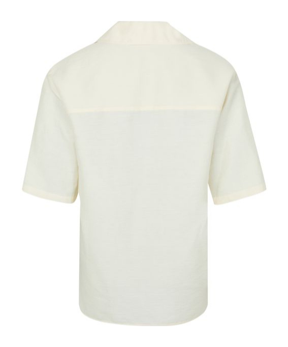 Max Mara Osiride Linen Silk Shirt In White