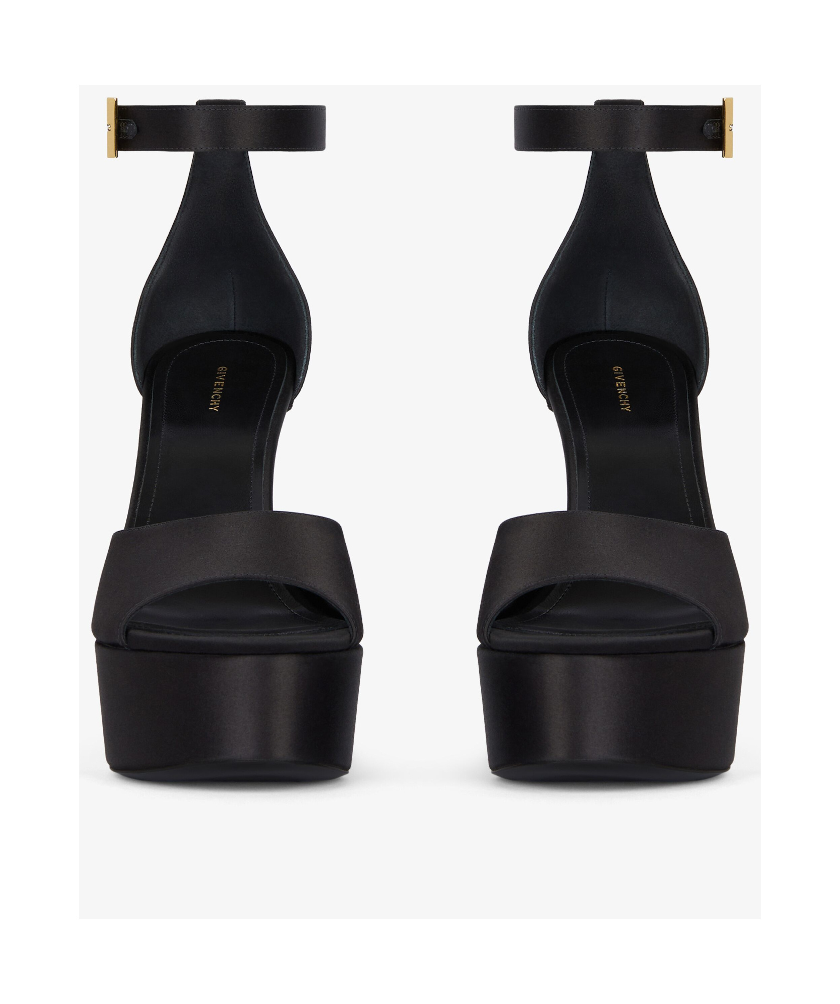 Givenchy 4g Liquid Logo Platform Sandal In Black