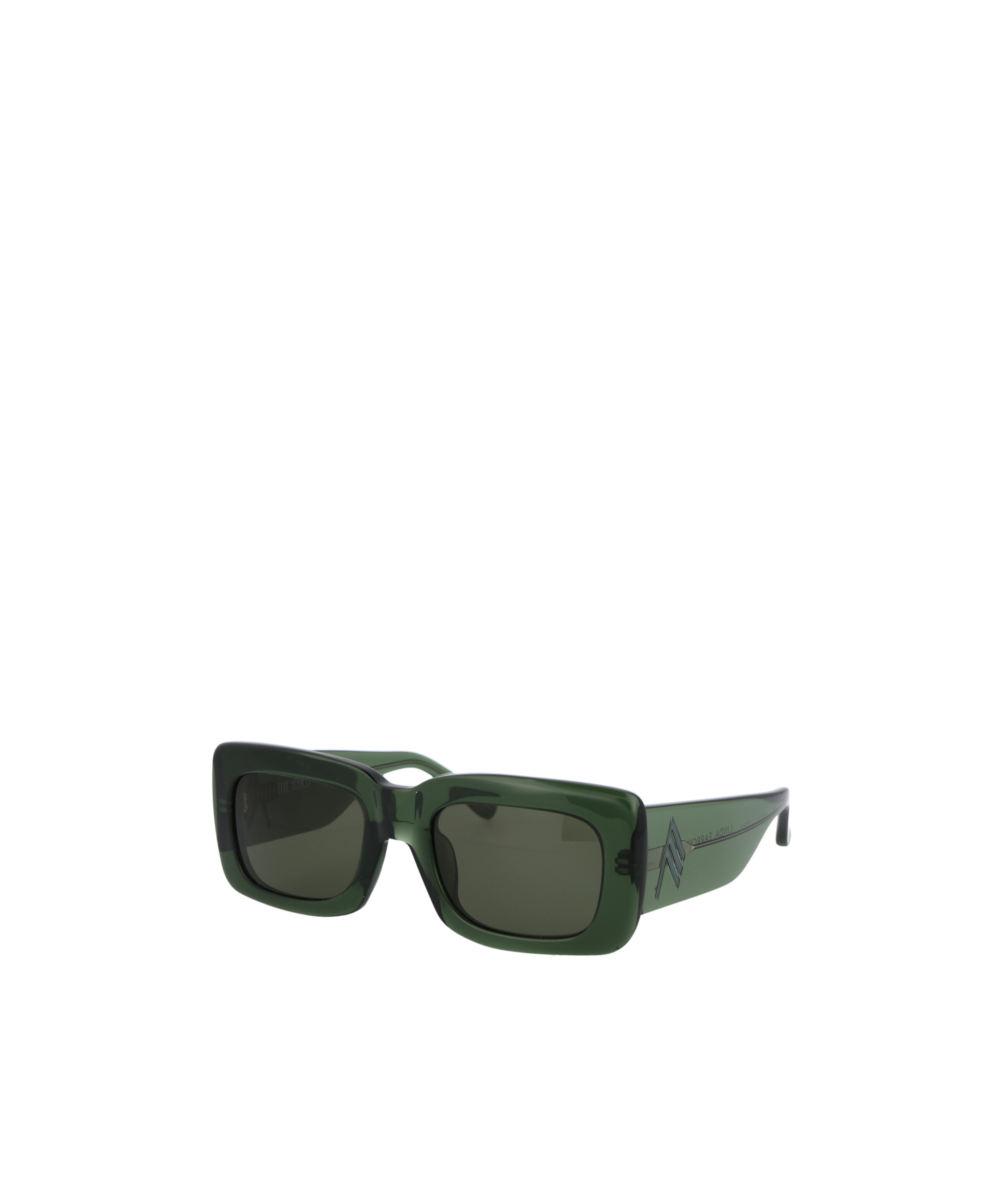 Attico The  X Linda Farrow Marfa Square Frame Sunglasses In Black