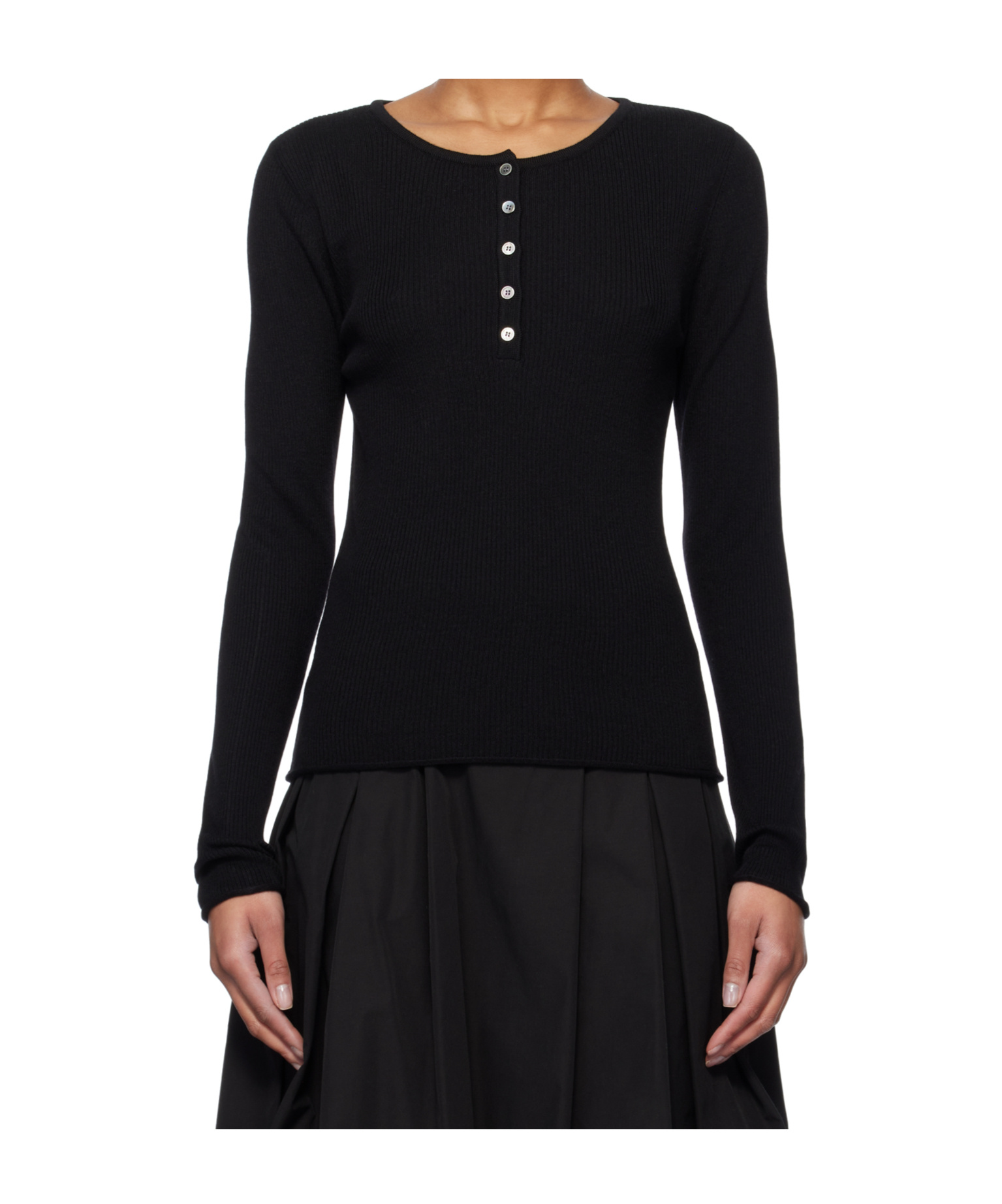 Dunst Buttoned Long Sleeve Top