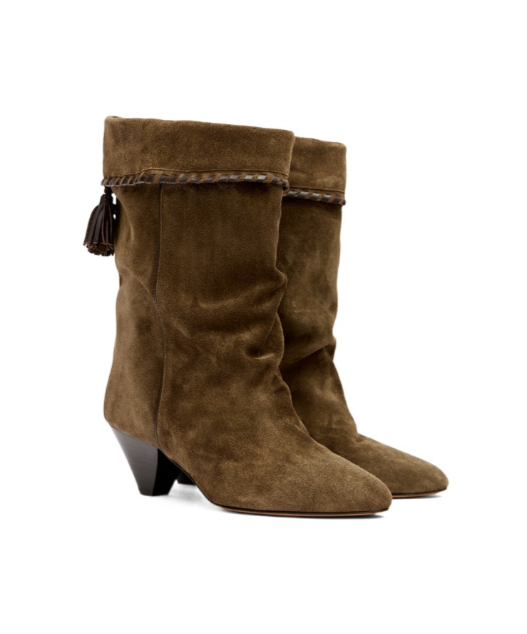 Isabel Marant Dalby Tassel Detailed Boots In Brown