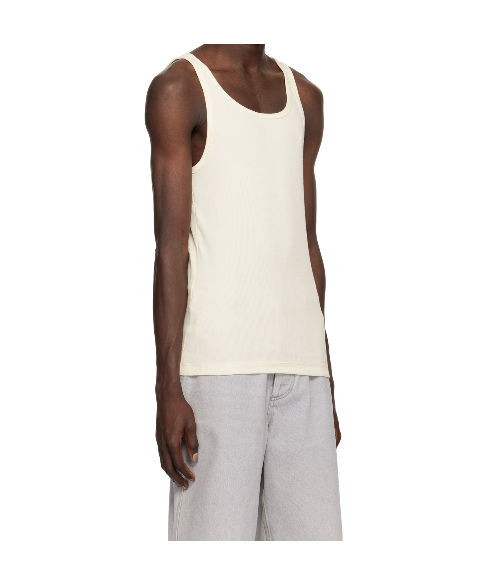 Shop Skims Ribbed Knit Vest Three-pack