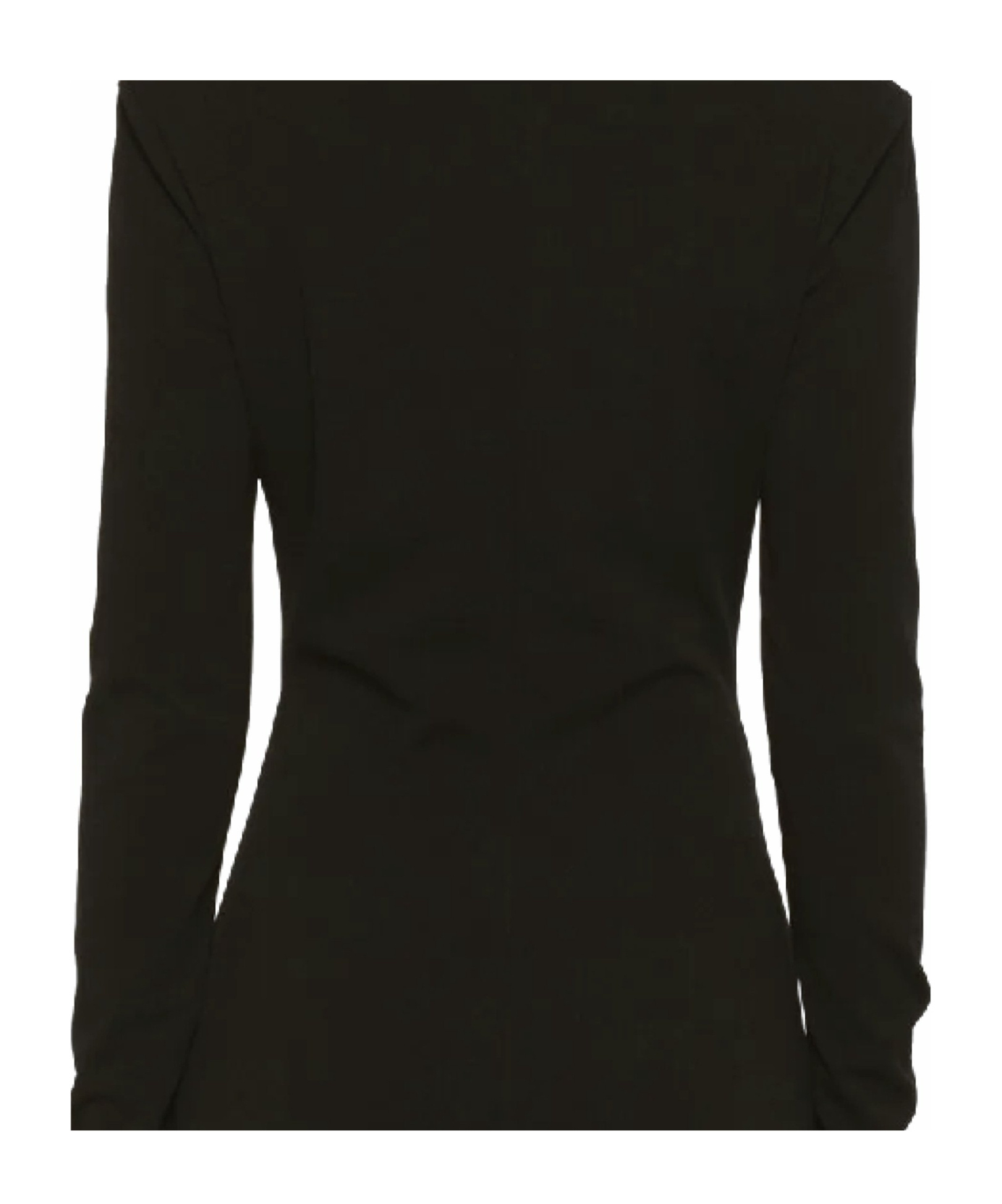 Aniye By Deep V-neck Long-sleeved Dress In Black