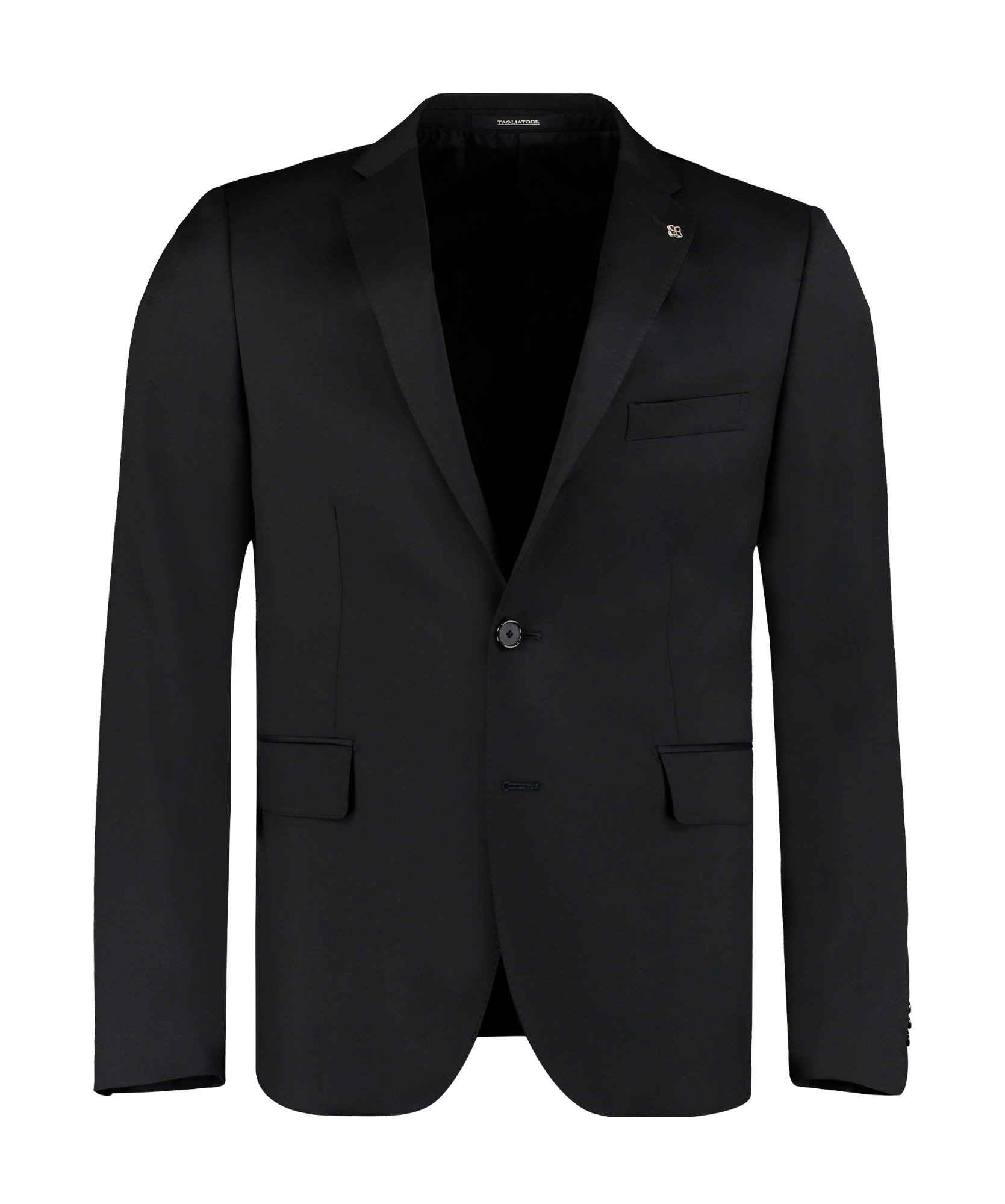 Tagliatore Virgin Wool Two-piece Suit In Black