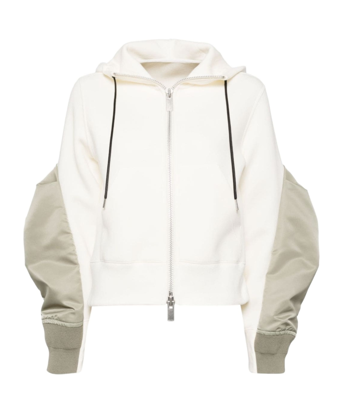 Sacai Panelled Jacket In White
