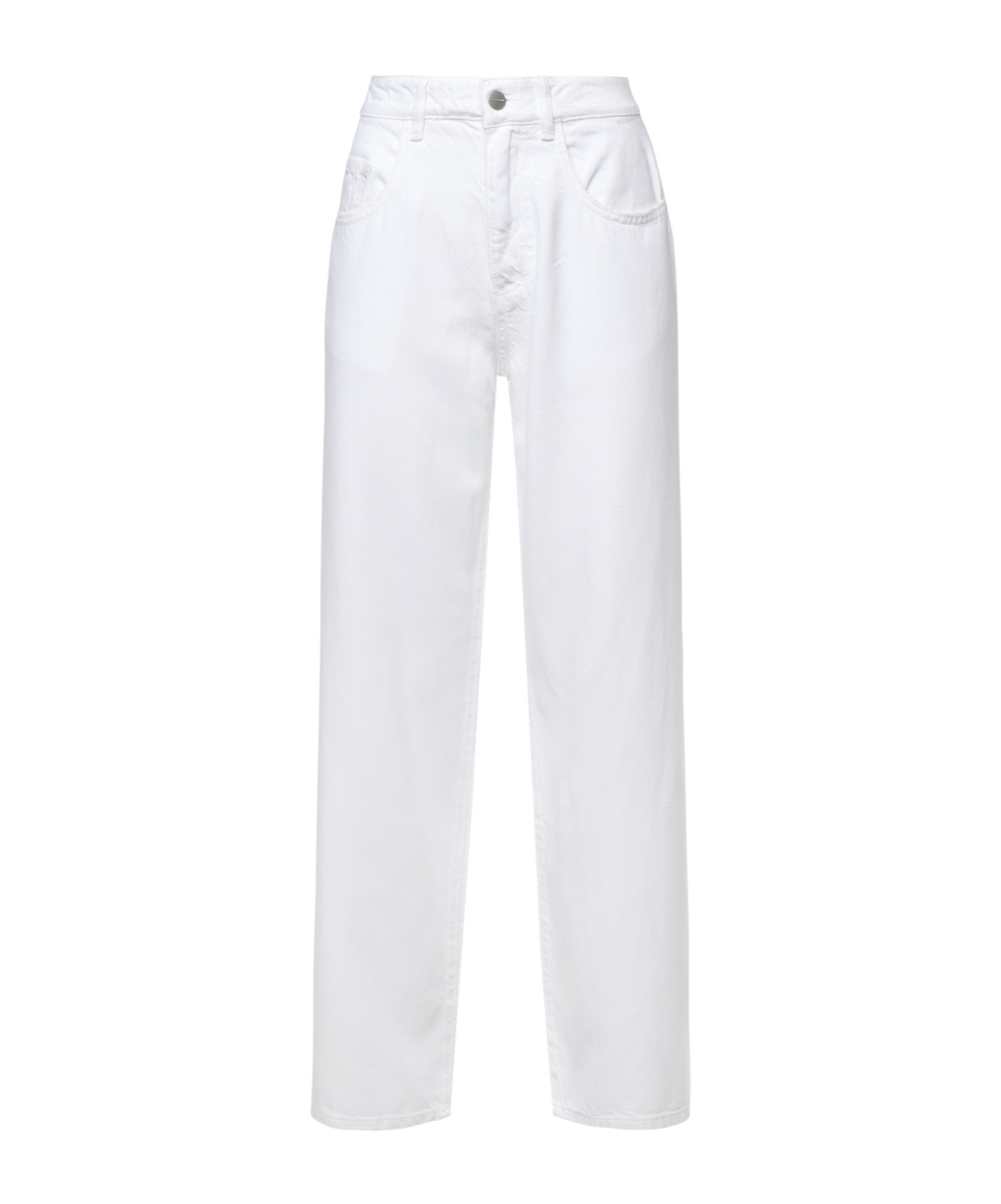 Icon Denim Jeans With Belt Loops In White