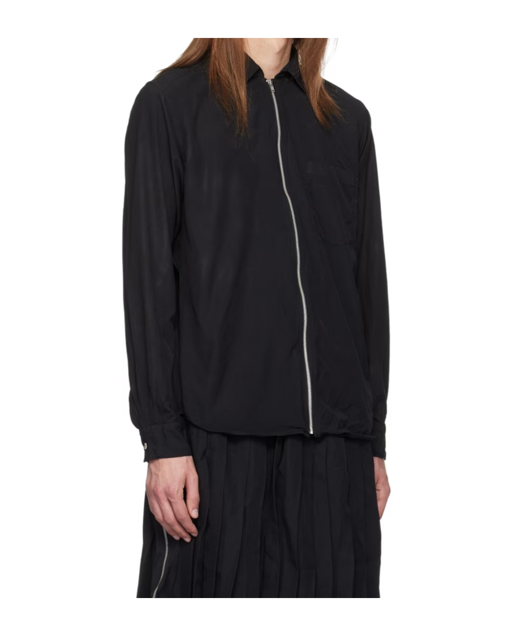 Comme Des Garçons Zip-up Shirt