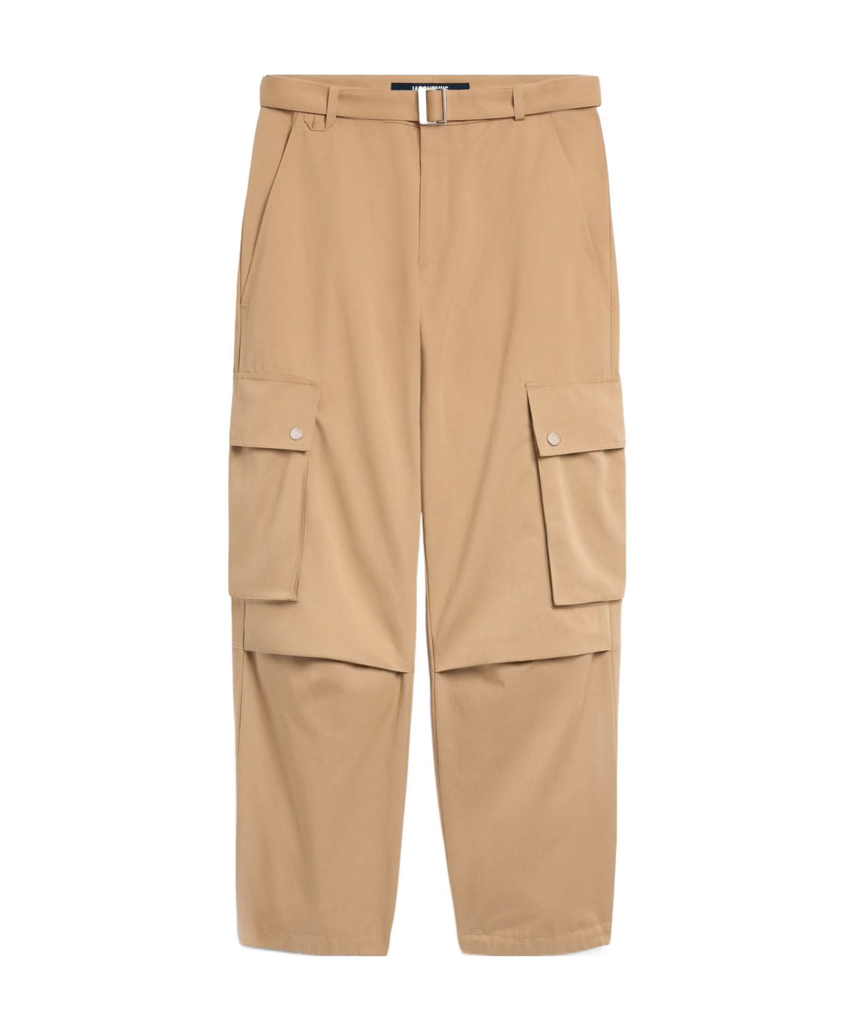 Jacquemus Cargo Pants Adjustable Cuffs In Camel-colored