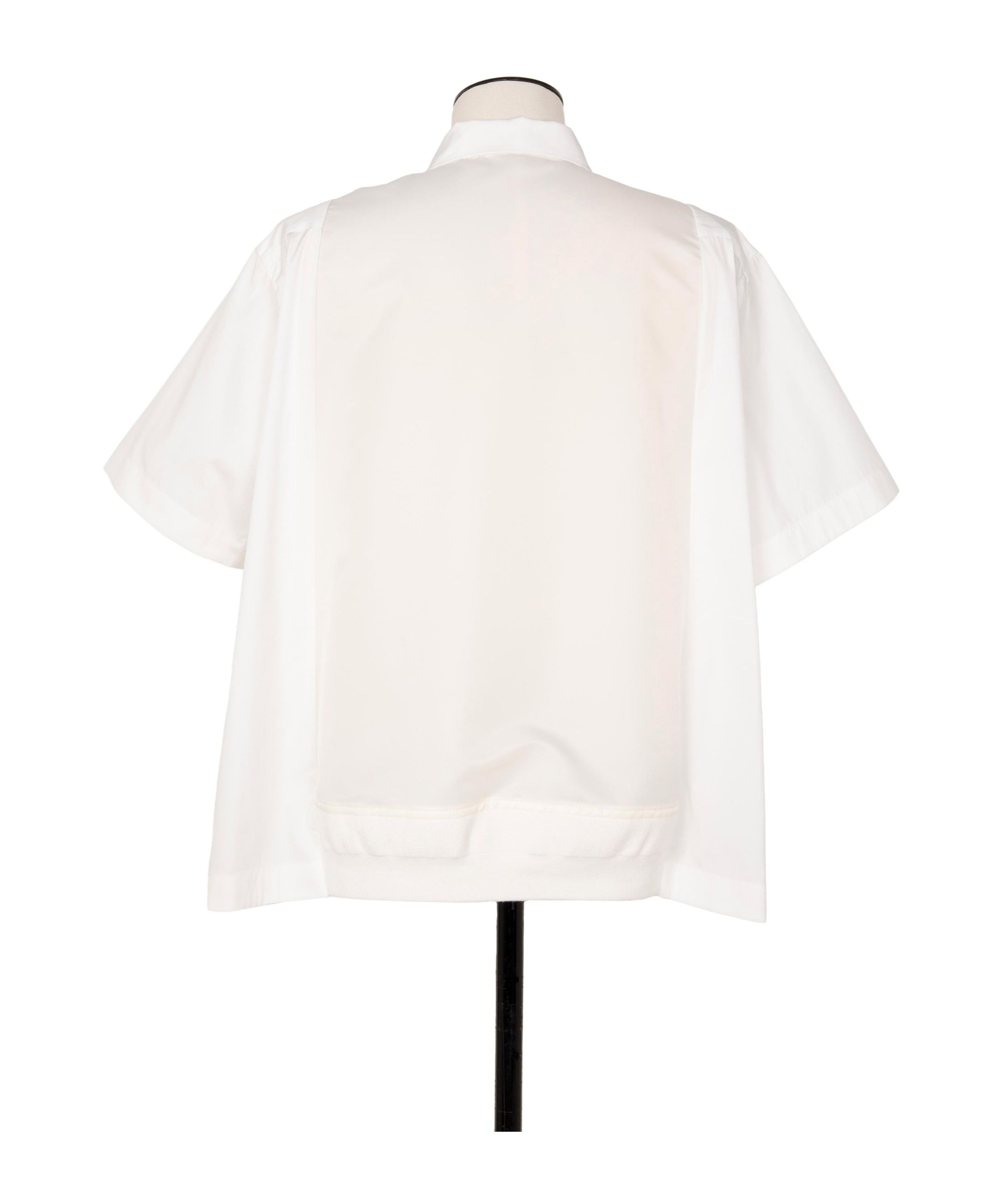 Sacai Short-sleeved Shirt In White