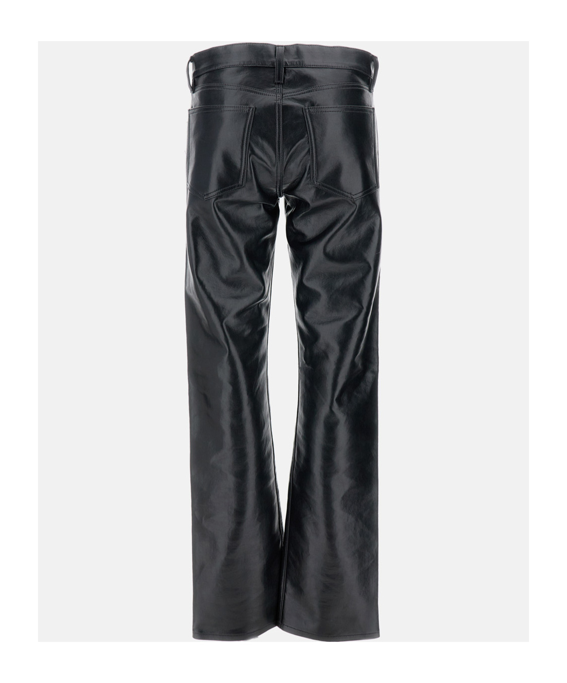 Agolde Five-pocket Trousers In Black