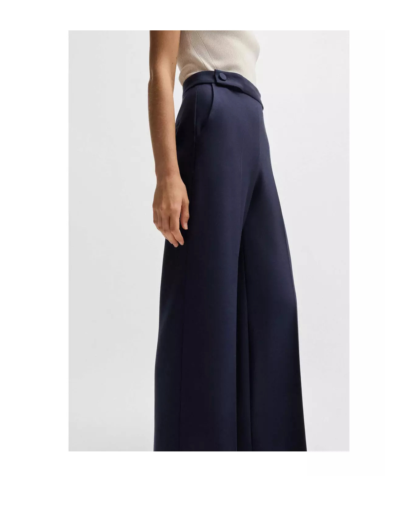 Hugo Boss Belt-loop Suit Pants In Black