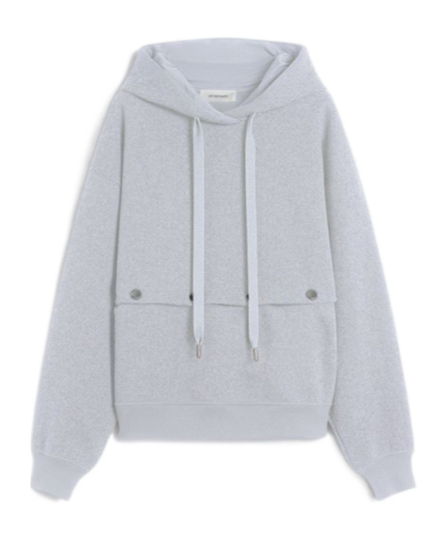 Sportmax Hooded Sweatshirt In Gray