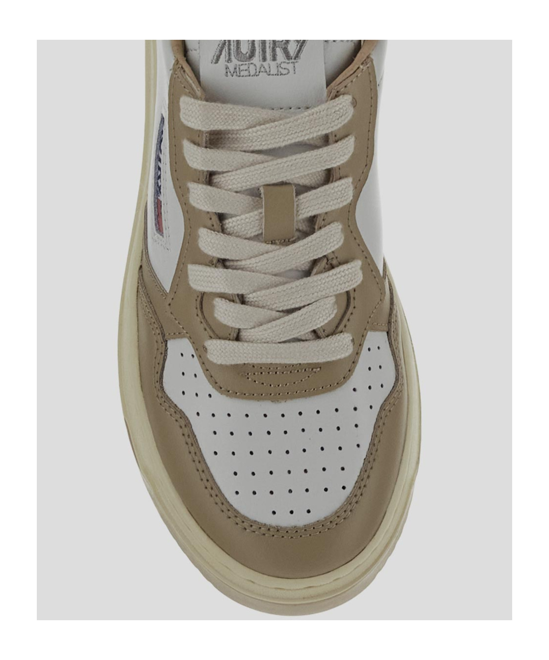 Shop Autry Flat Shoes In Gray