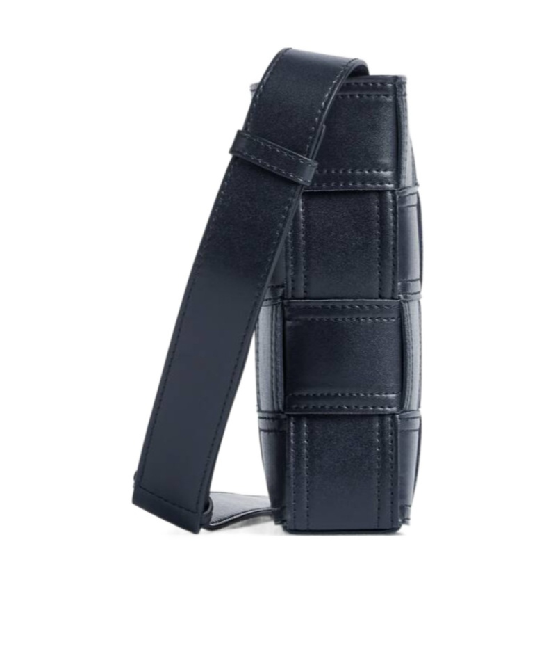 Bottega Veneta Cassette Logo Crossbody Bag In Space Color