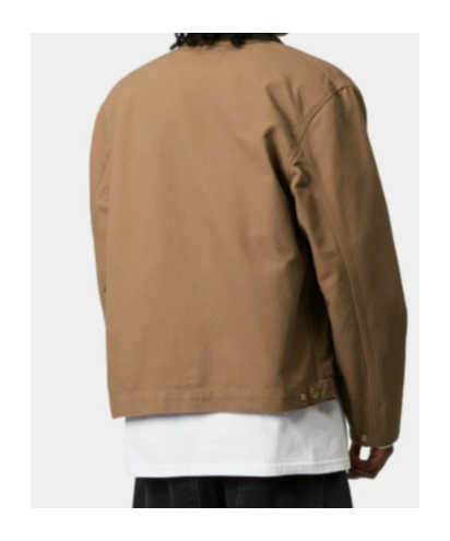 Carhartt Og Detroit Corduroy-collar Jacket In Brown