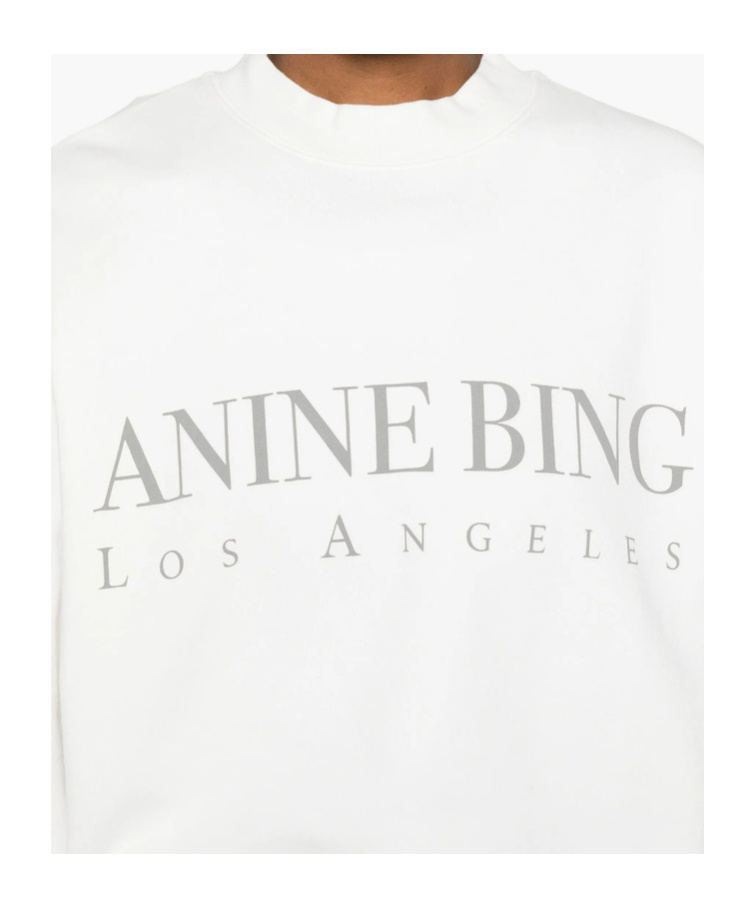 Anine Bing Jaci Sweatshirt Los Angeles In White