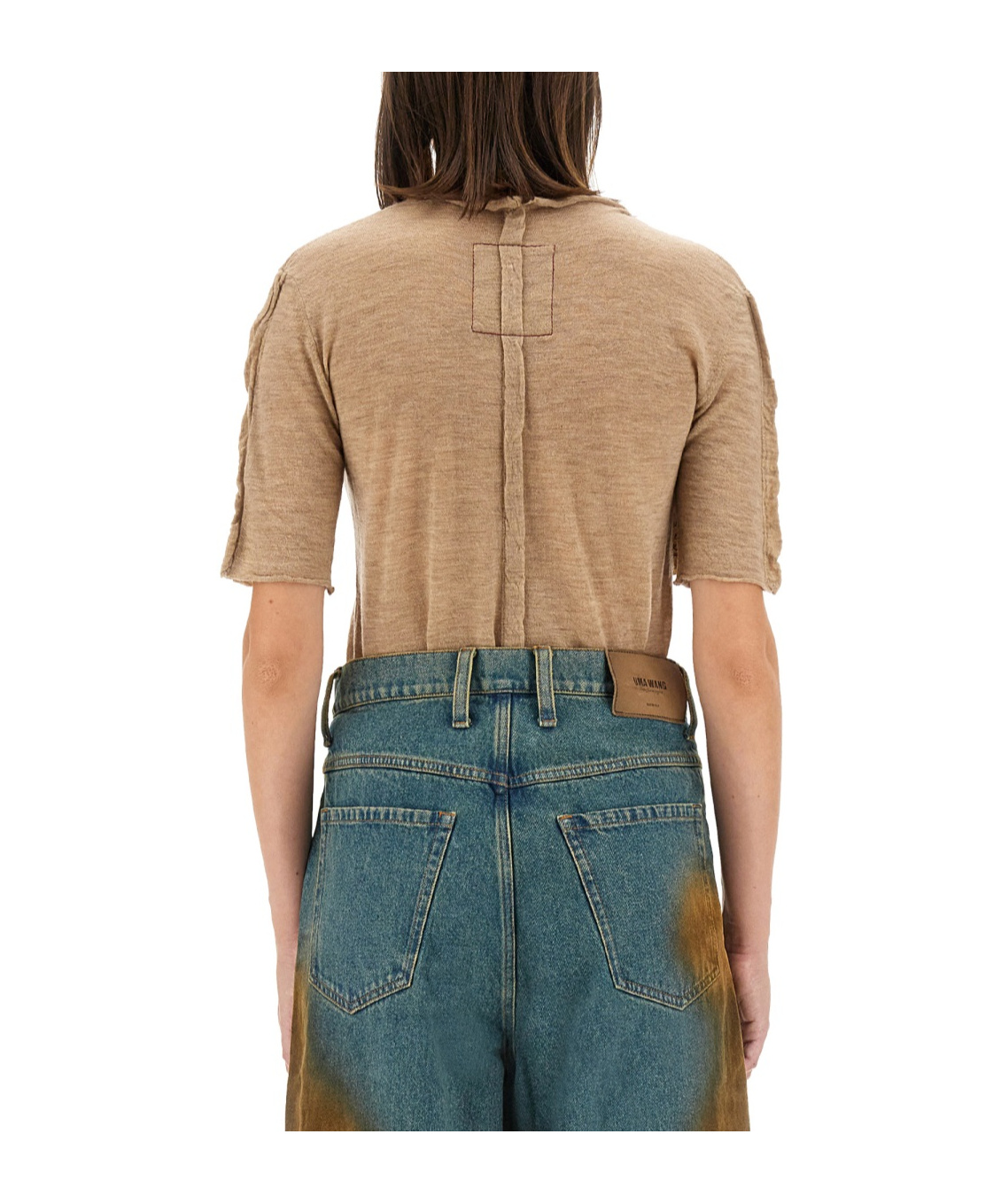 Uma Wang Cashmere T-shirt In Nude