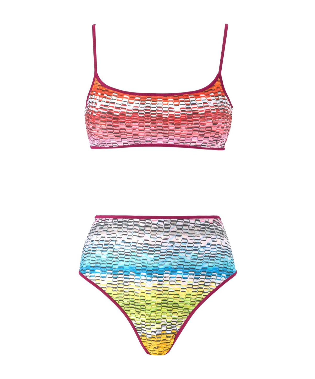 Shop Missoni Reversible Bikini In Multicolor