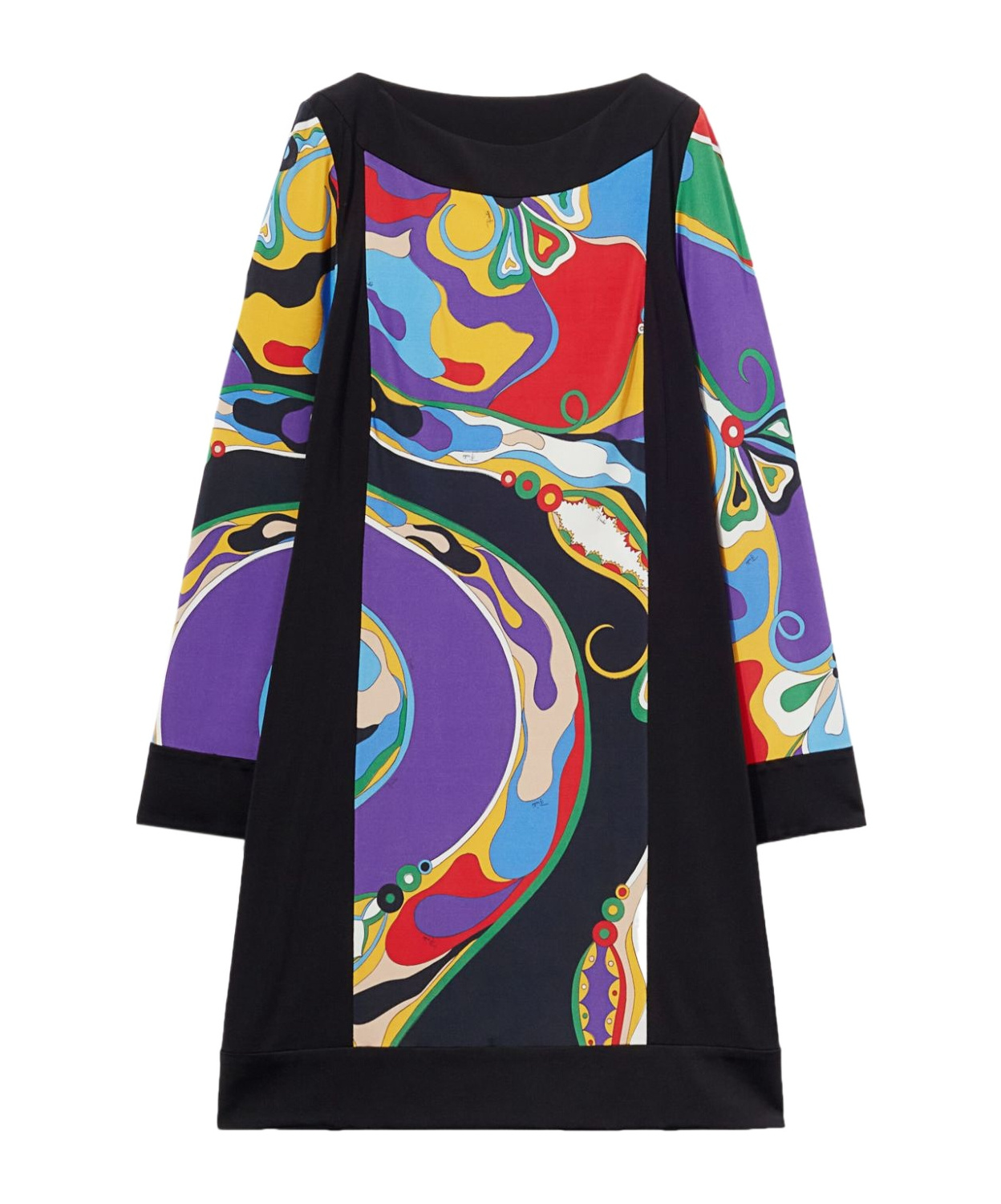EMILIO PUCCI EMILIO PUCCI ORCHIDEE-PRINTED LONG-SLEEVED MINI DRESS