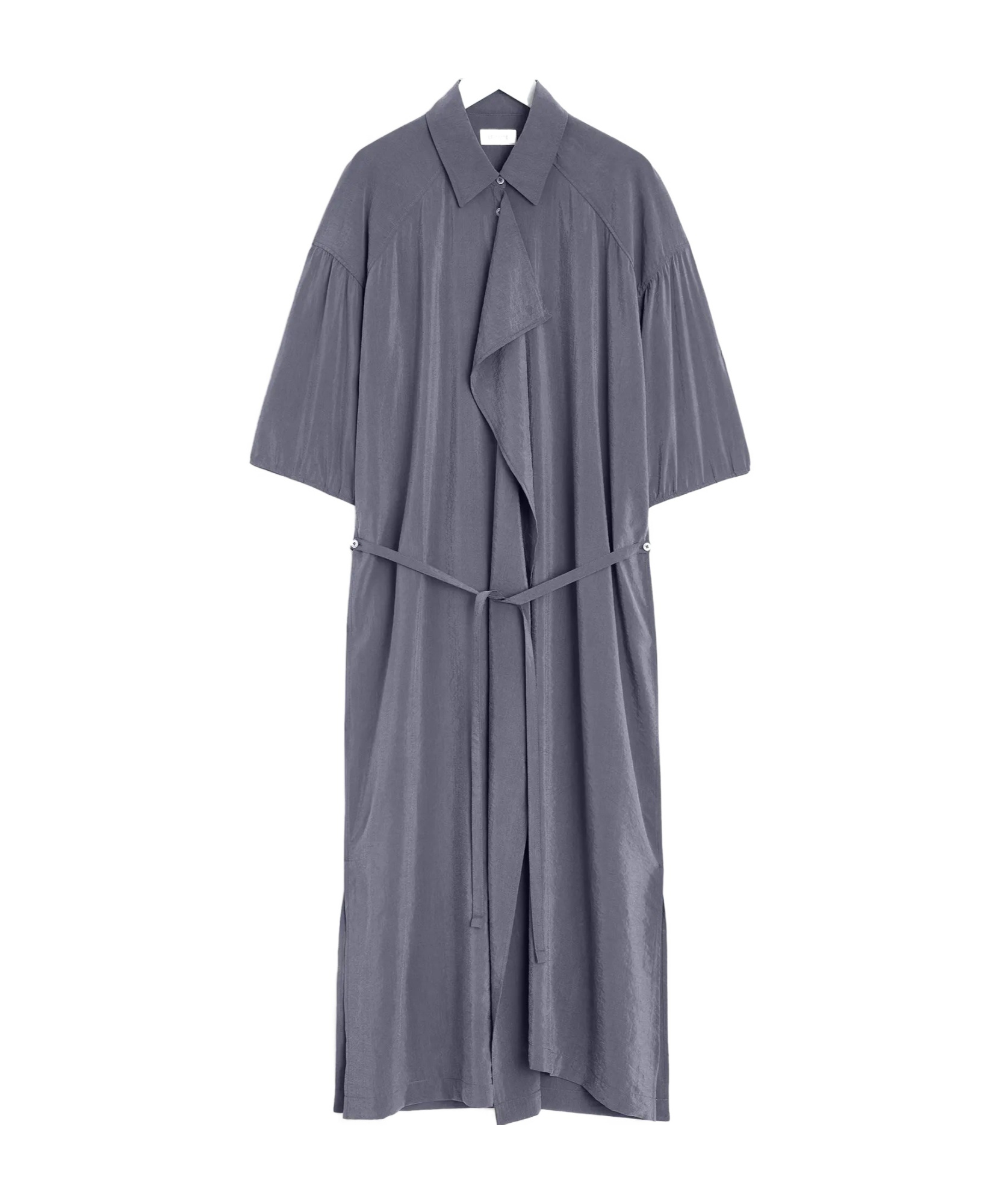 Lemaire Asymmetrical Shirt Skirt In Gray