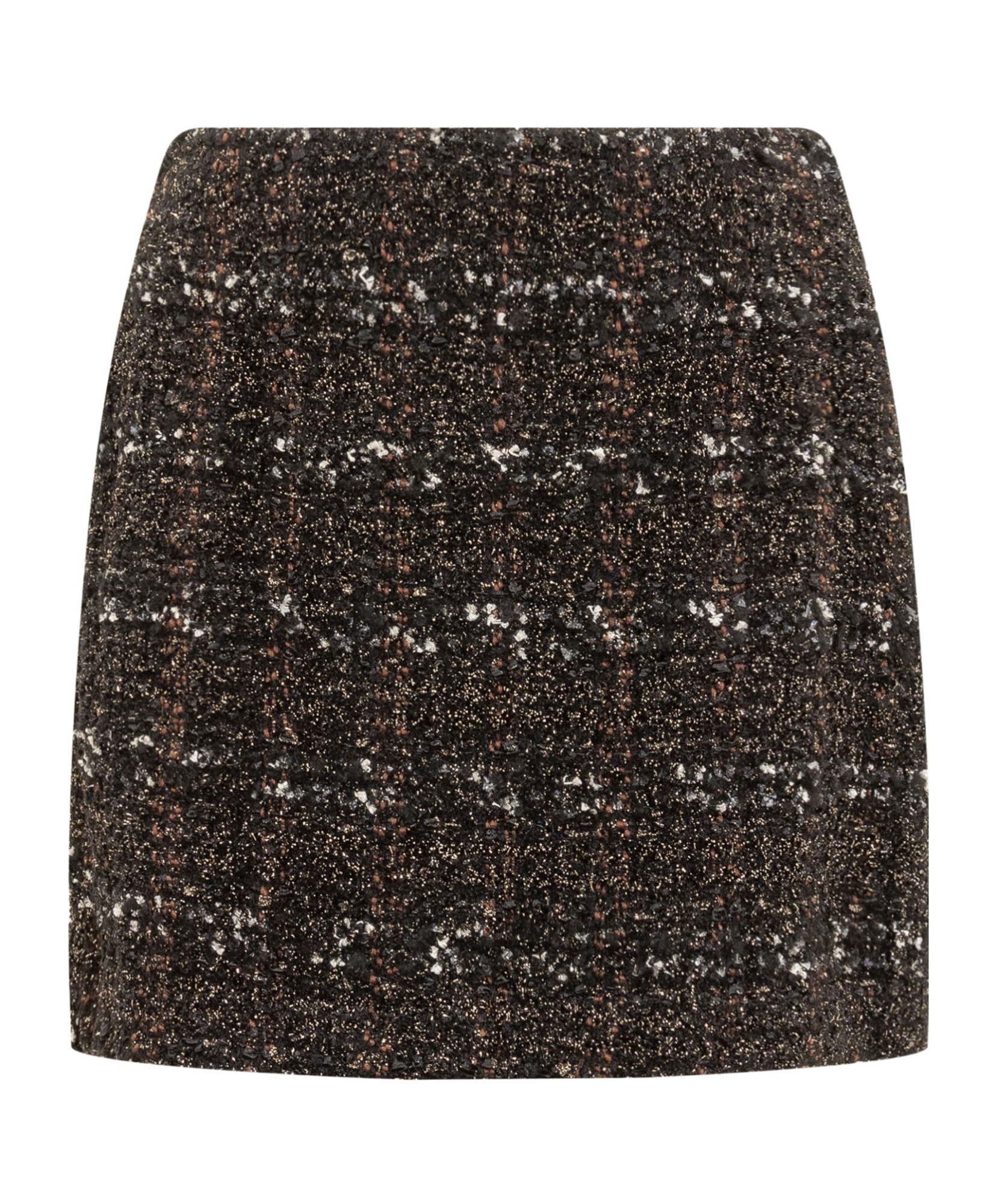 Fabiana Filippi Check Tweed Mini Skirt In Black