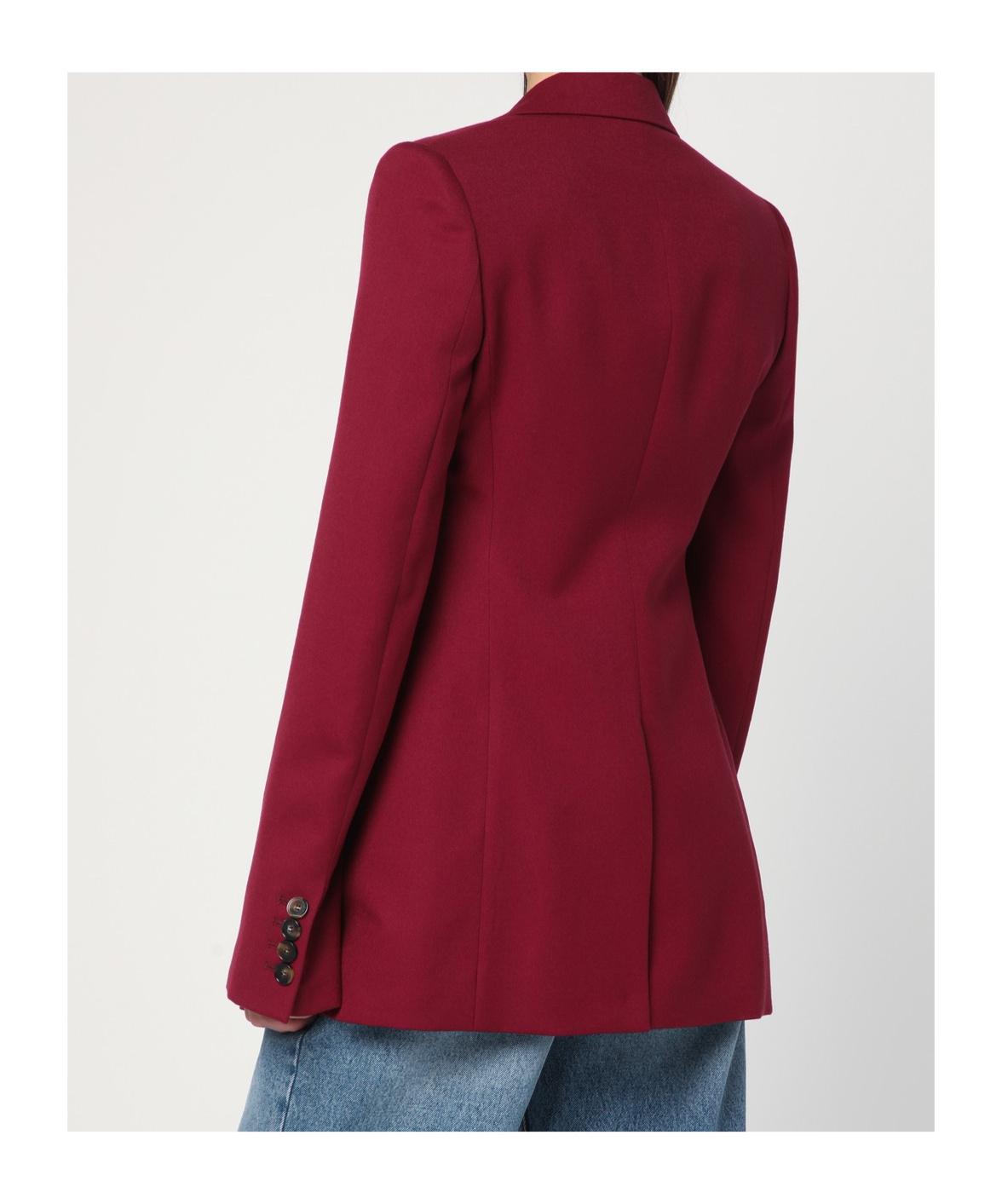 Stella Mccartney Single-breasted Jacket In Jazzberry Wool