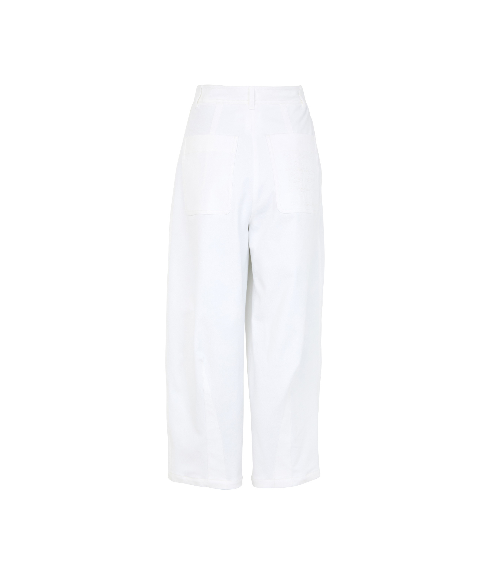 Max Mara Mina High-waisted Culotte Pants In White