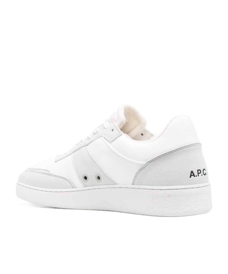 Shop Apc Plain Low-top Sneakers In White