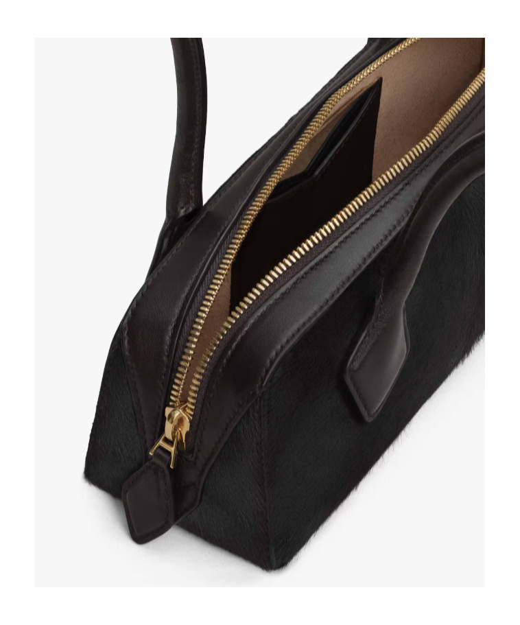 Alaïa Le Teckel Small Bag In Haircalf In Brown