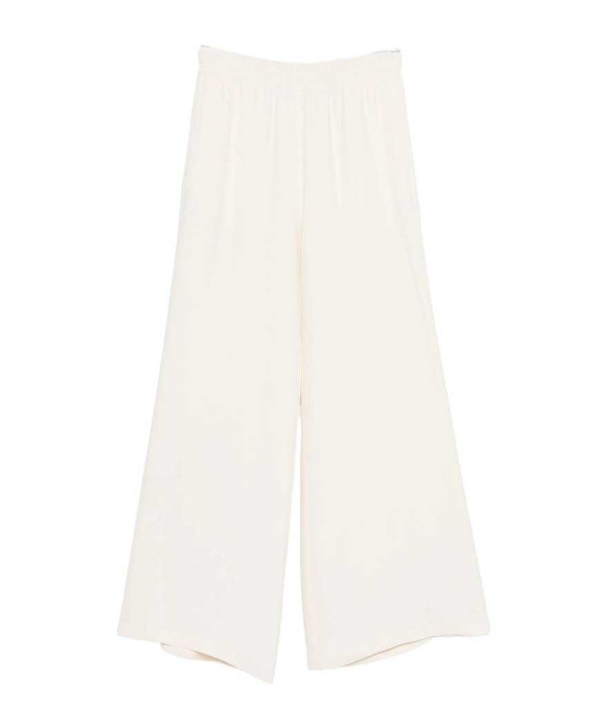 Fabiana Filippi Wide-leg Trousers With Elasticated Waistband In White