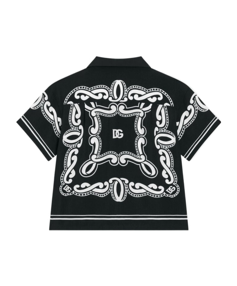 Shop Dolce & Gabbana Logo-print Shirt In Black