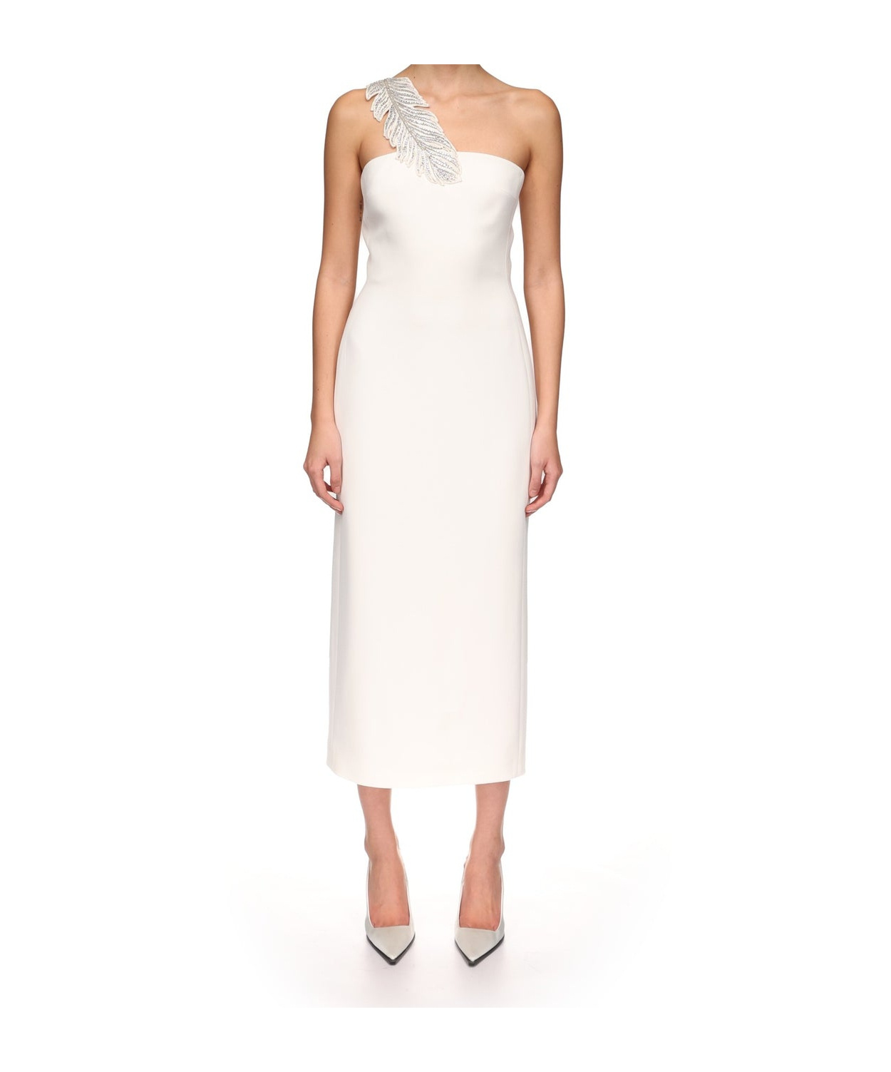David Koma One-shoulder Dress In White