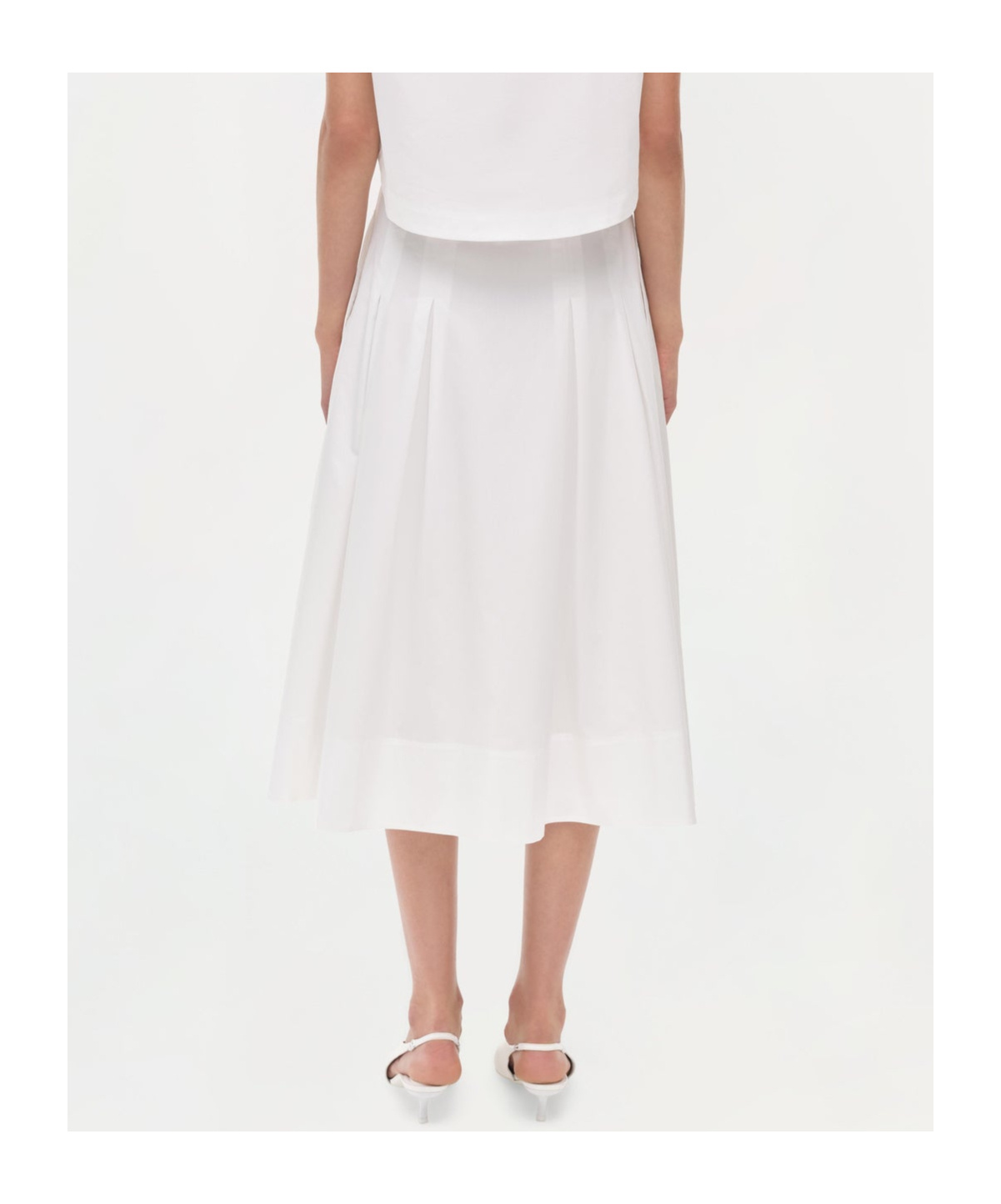 JONATHAN SIMKHAI SAMANTHA COTTON MIDI SKIRT