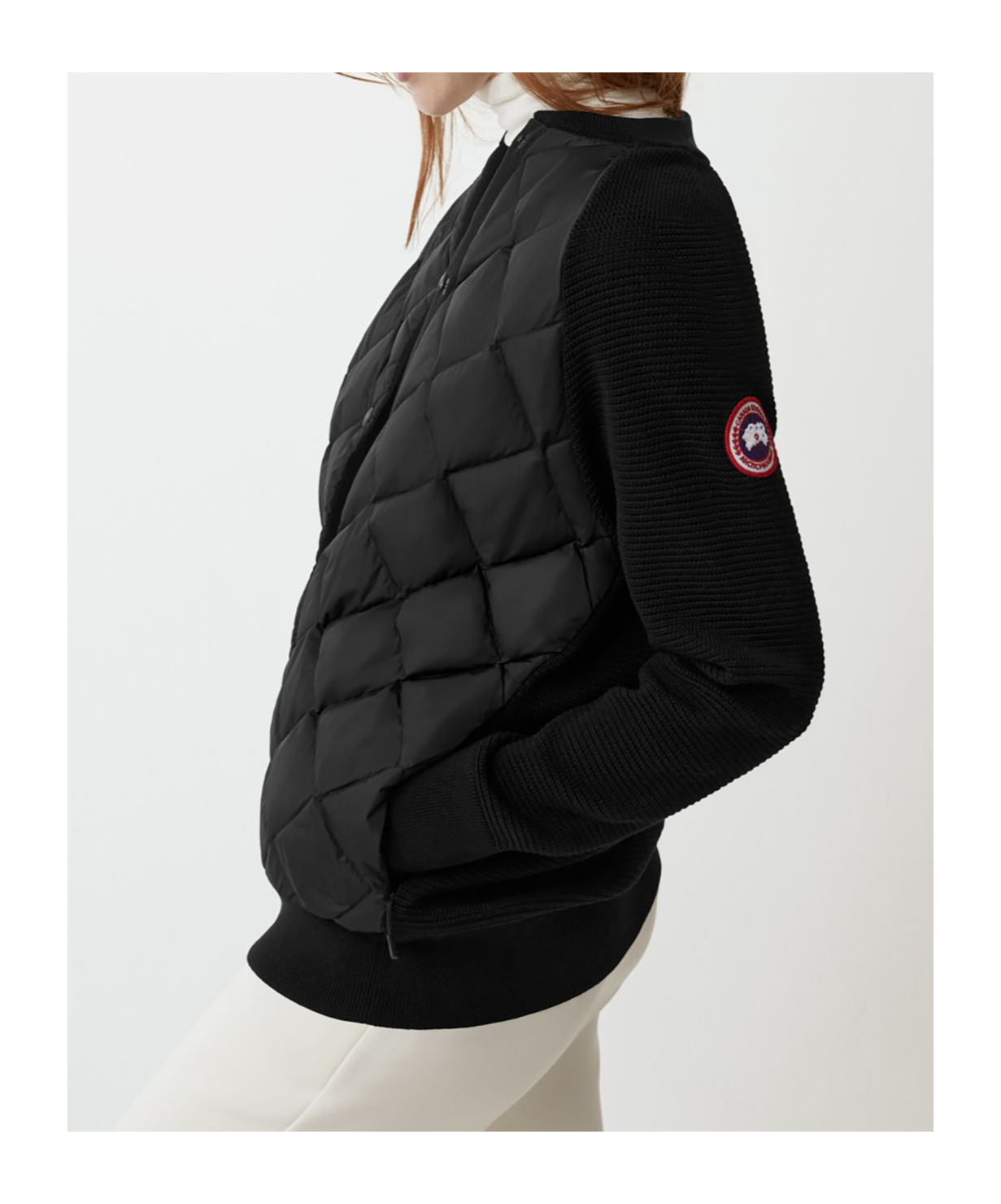CANADA GOOSE LONG-SLEEVED QUILTED DOWN JACKET 