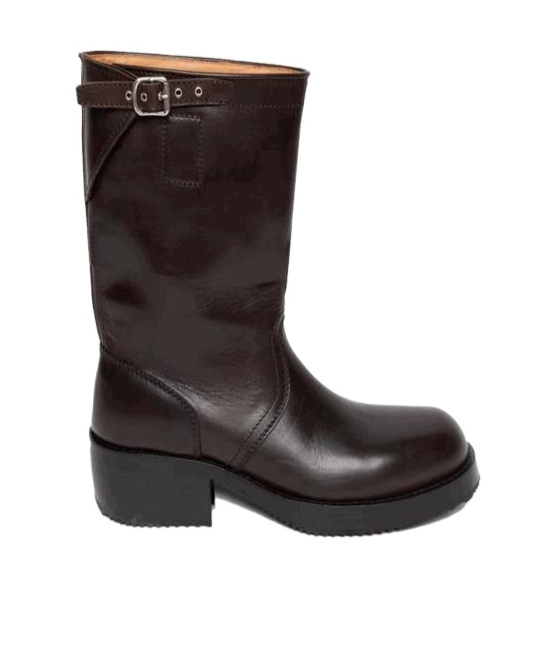 Dries Van Noten Round-toed Ankle Boots In Black