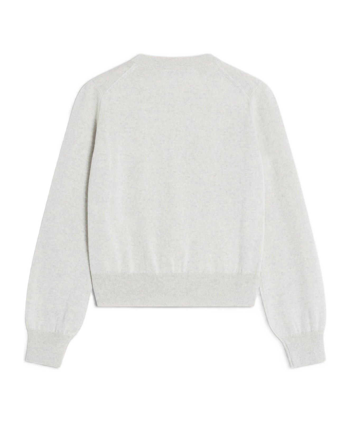 Maison Kitsuné Gray Bold Fox Head Cardigan In Gray