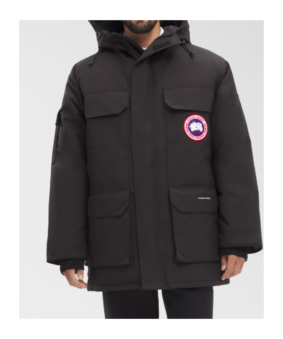Canada Goose Mens Black Expedition High-neck Shell-down Parka Jacket Xl In Black