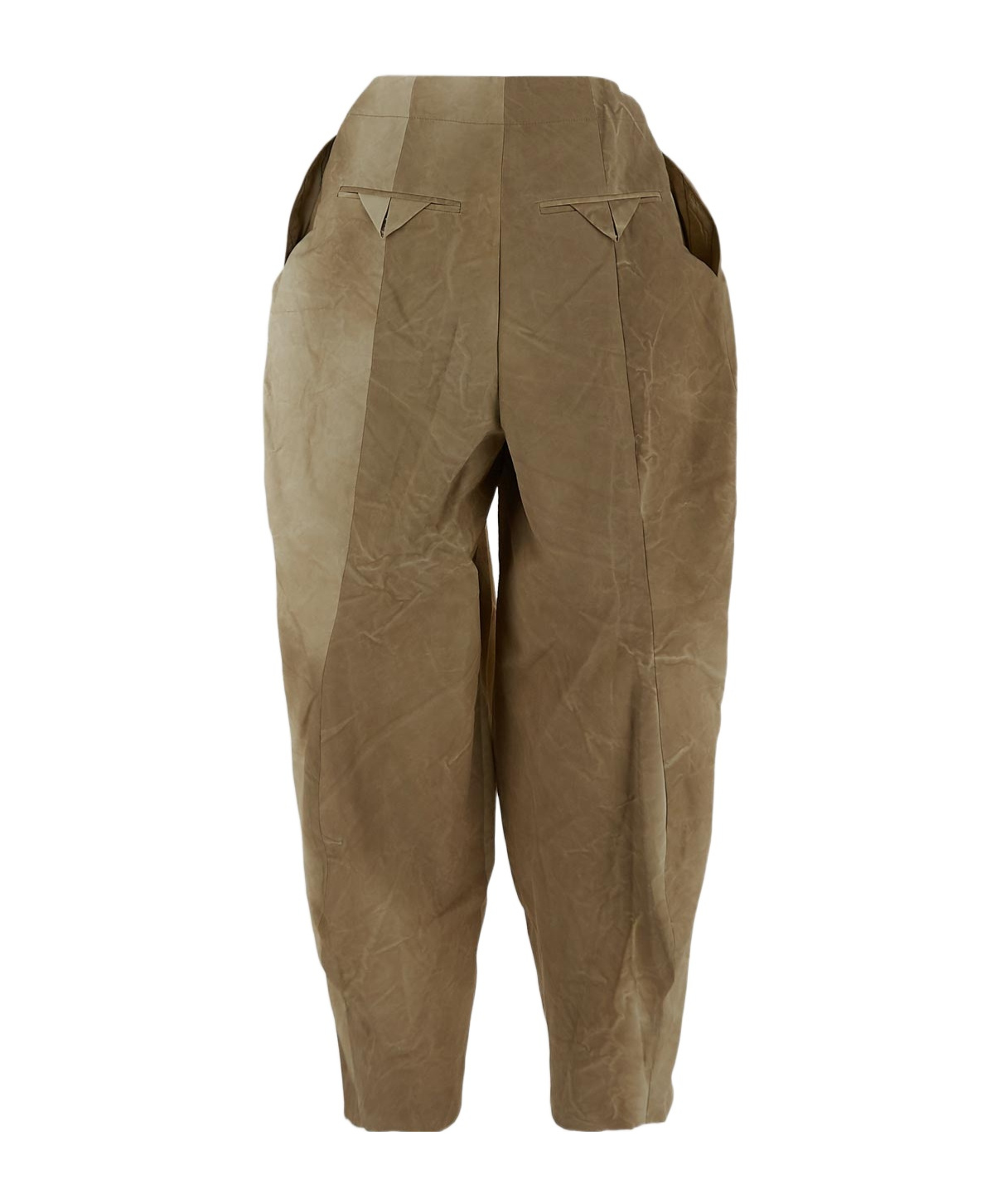 Uma Wang Pleated Casual Pants In Brown