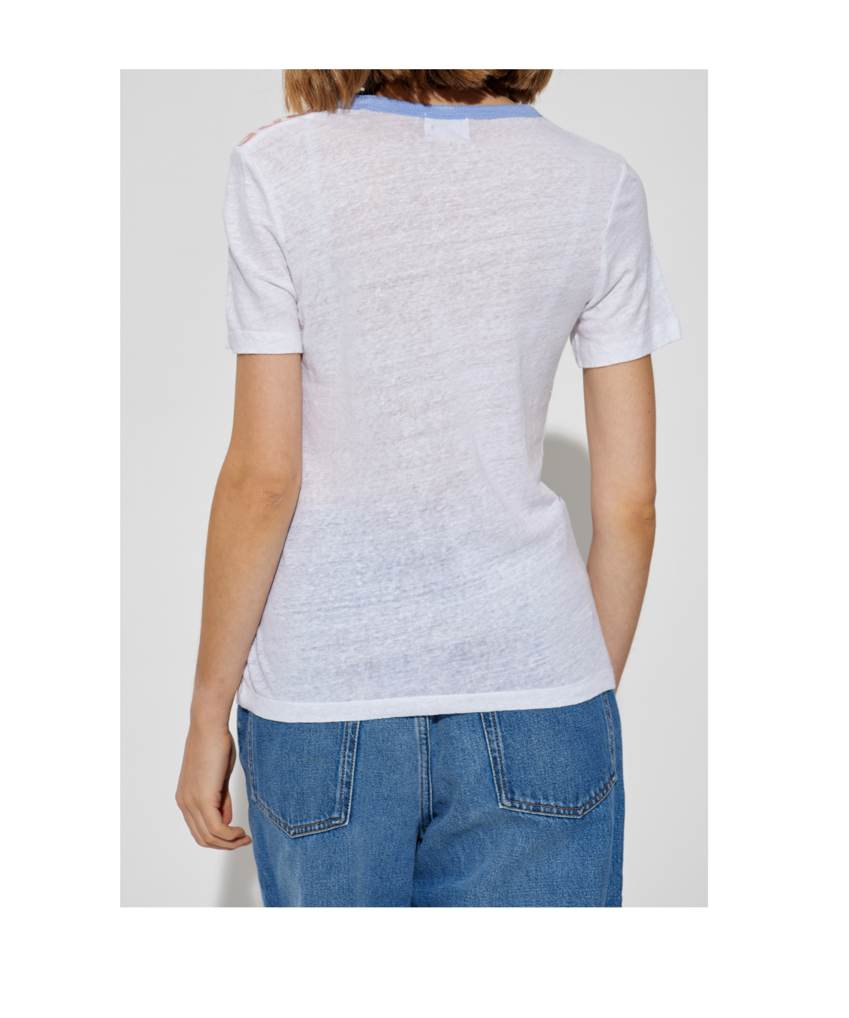 Isabel Marant Étoile Item O-neck Short-sleeved T-shirt In White