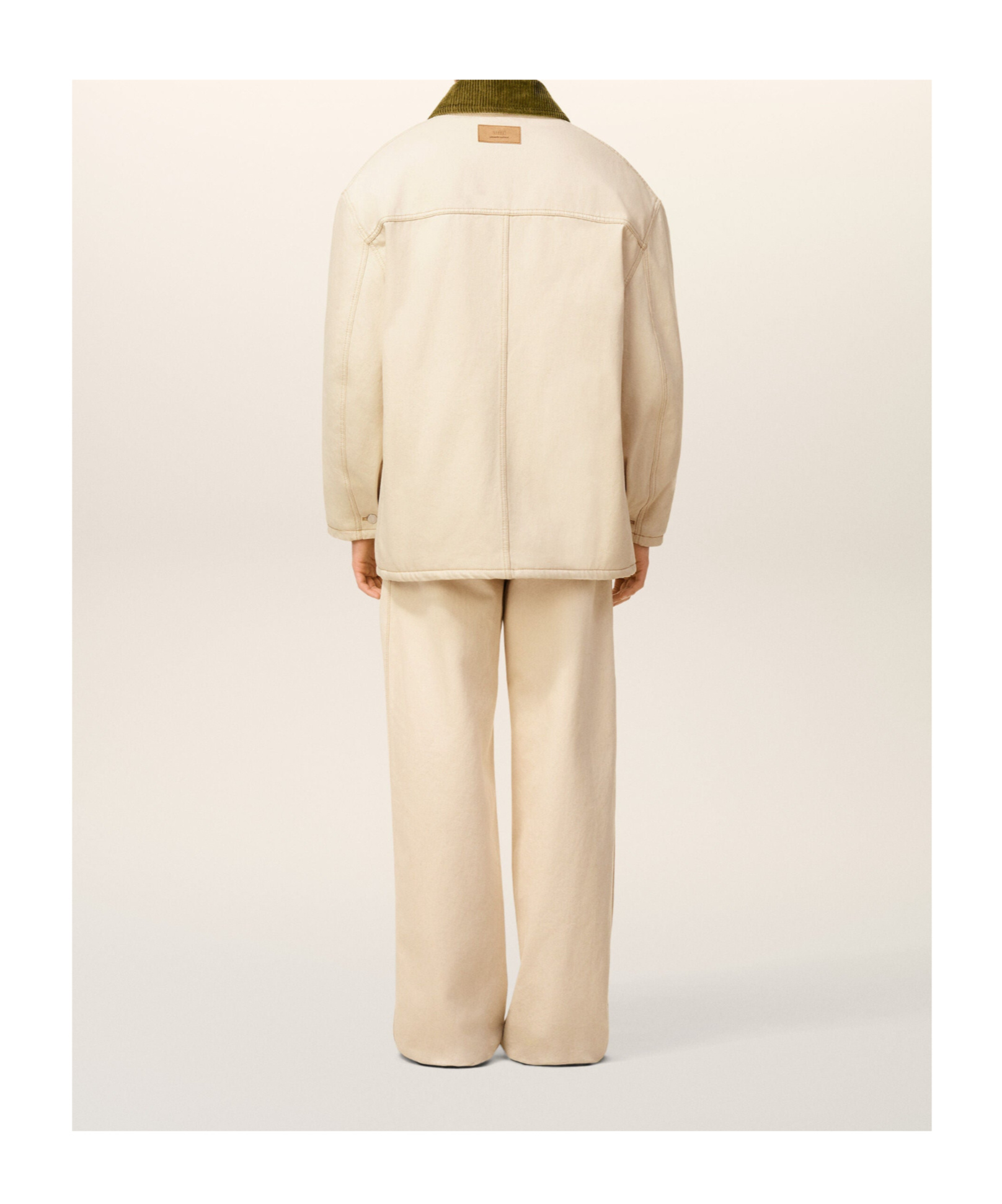 Ami Alexandre Mattiussi White Cotton Padded Worker Jacket White In Neutral